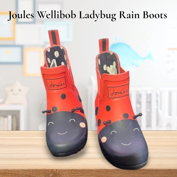 Other - The Joules Wellibob Ladybug Rain Boots